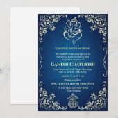 Invitation Ganesh Chaturthi Puja (Devant / Derrière)