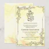 Invitation Ganesh Chaturthi Puja (Devant / Derrière)