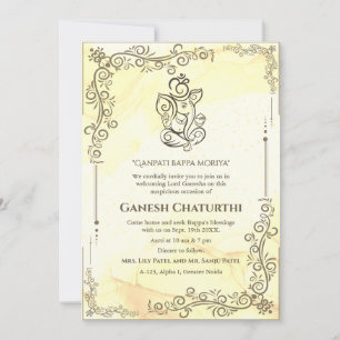 Invitation Ganesh Chaturthi Puja