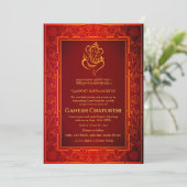 Invitation Ganesh Chaturthi Puja (Debout devant)