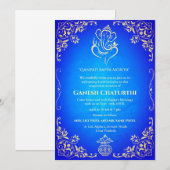 Invitation Ganesh Chaturthi Puja (Devant / Derrière)