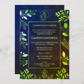 Invitation Ganesh Chaturthi Puja (Devant / Derrière)