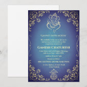 Invitation Ganesh Chaturthi Puja (Devant / Derrière)