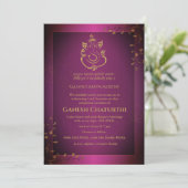 Invitation Ganesh Chaturthi Puja (Debout devant)