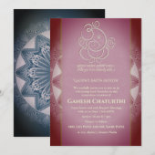 Invitation Ganesh Chaturthi Puja (Devant / Derrière)