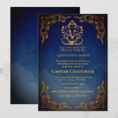 Invitation Ganesh Chaturthi Puja (Devant / Derrière)