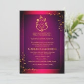 Invitation Ganesh Chaturthi Puja (Debout devant)