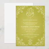 Invitation Ganesh Chaturthi Puja (Devant / Derrière)