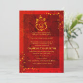 Invitation Ganesh Chaturthi Puja (Debout devant)