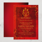 Invitation Ganesh Chaturthi Puja (Devant / Derrière)