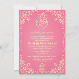 Invitation Ganesh Chaturthi Puja