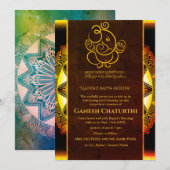 Invitation Ganesh Chaturthi Puja (Devant / Derrière)