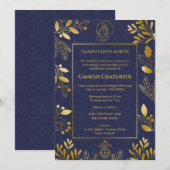 Invitation Ganesh Chaturthi Puja (Devant / Derrière)