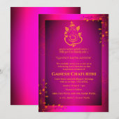 Invitation Ganesh Chaturthi Puja (Devant / Derrière)