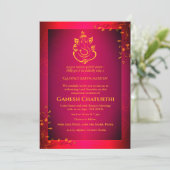 Invitation Ganesh Chaturthi Puja (Debout devant)