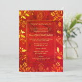 Invitation Ganesh Chaturthi Puja (Debout devant)