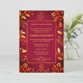 Invitation Ganesh Chaturthi Puja (Debout devant)