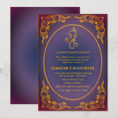 Invitation Ganesh Chaturthi Puja (Devant / Derrière)