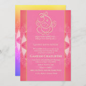 Invitation Ganesh Chaturthi Puja (Devant / Derrière)