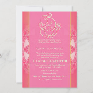 Invitation Ganesh Chaturthi Puja