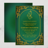 Invitation Ganesh Chaturthi Puja (Devant / Derrière)