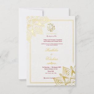 Invitation Ganesha pour mariage hindou indien