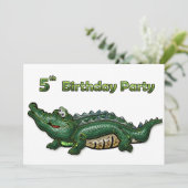 Invitation Gang Green Gator 5e anniversaire (Debout devant)