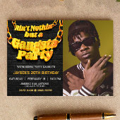 Invitation Gangsta Party - Hiphop Thème Paysage