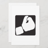 Invitation Gant de boxe (Devant / Derrière)