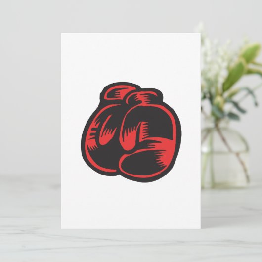 Invitation Gants de boxe (Debout devant)