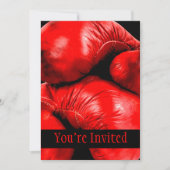 Invitation Gants de boxe Style de broyage (Devant)