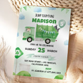 Invitation Garbage Truck 5e fête d'anniversaire