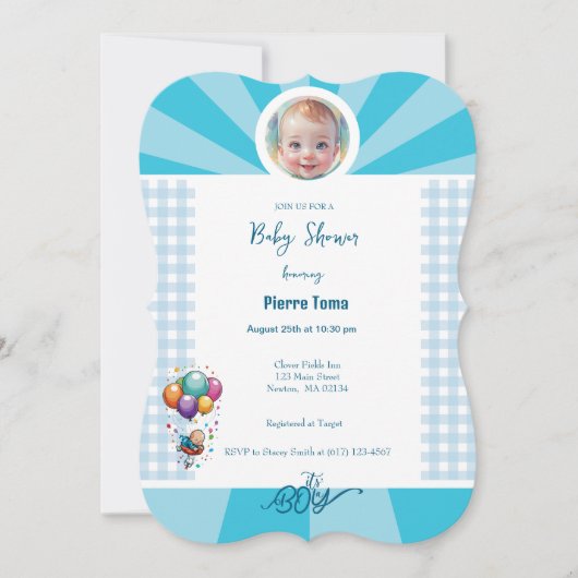 INVITATION GARÇON  (Devant)