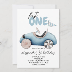Invitation Garçon 1er Anniversaire Rapide
