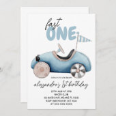 Invitation Garçon 1er Fast Un Anniversaire (Devant / Derrière)