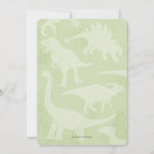 Invitation Garçon 1ère Dinomite Party mignonne One-A-Saurus (Dos)