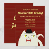 Invitation Garçon Anniversaire Drôle (Devant / Derrière)