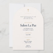 Invitation Garçon aquarelle Première Communion (Dos)