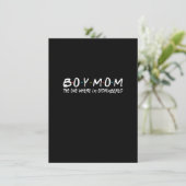 Invitation Garçon avec maman Celui où je suis surpassé en nom (Debout devant)