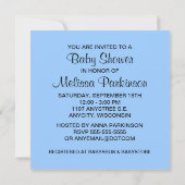 Invitation Garçon Baby Customisé Modèle photo Ultrasound (Dos)