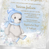 Invitation Garçon Bébé Son Froid À L'Extérieur Baby shower In