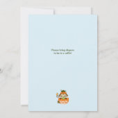 Invitation GARÇON de citrouille d'automne d'invitation de (Dos)