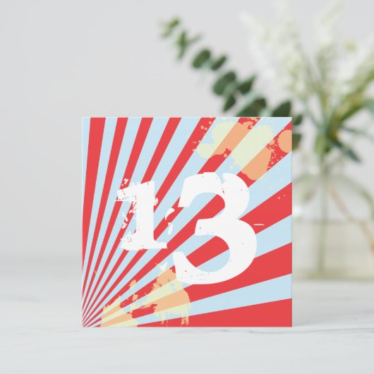 Invitation Garçon de l'adolescence de l'invitation | de fête (Debout devant)