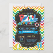 Invitation Garçon d'éclaboussure de Splish d'été d'invitation (Devant)