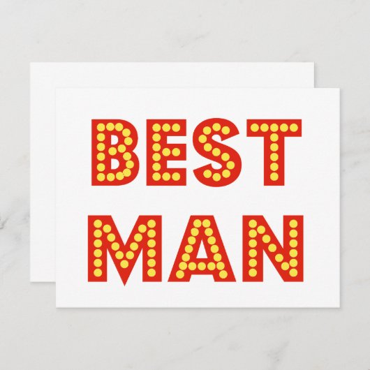 Invitation garçon d'honneur (Devant / Derrière)