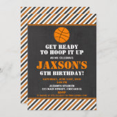 Invitation Garçon d'invitation de fête d'anniversaire de (Devant / Derrière)