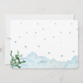 Invitation garçon faisant du sport d'hiver (Dos)