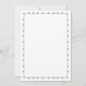 Invitation Garçon Faon de Bébé Hiver Mignon (Dos)