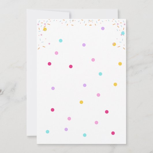 Invitation garçon fille mignonne été doux deux cool 2e annive (Dos)