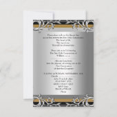 Invitation Garçon Fille Première Sainte Communion Argent Or P (Dos)